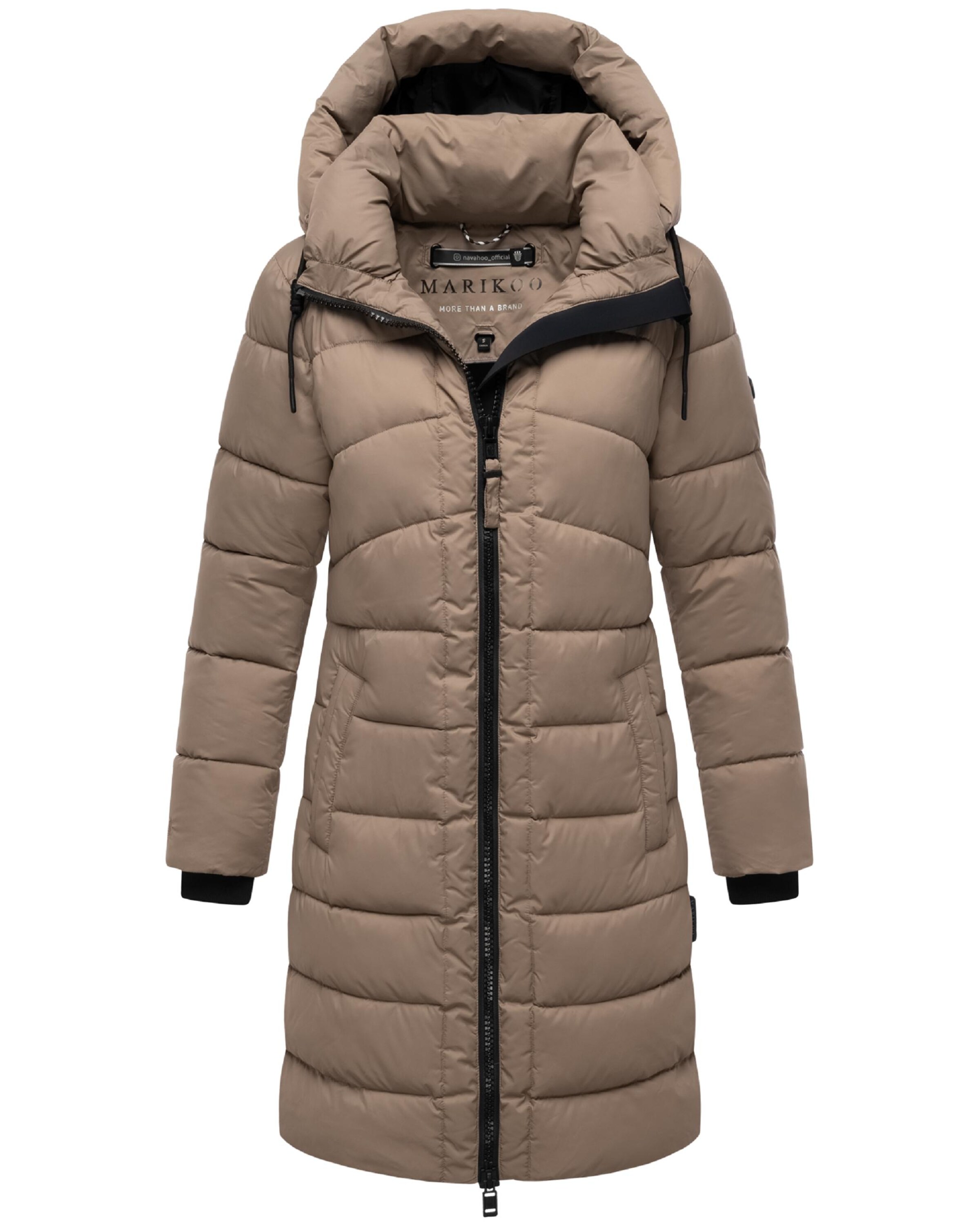 MARIKOO Płaszcz zimowy 'Kaltnäschen 16' w kolorze szary