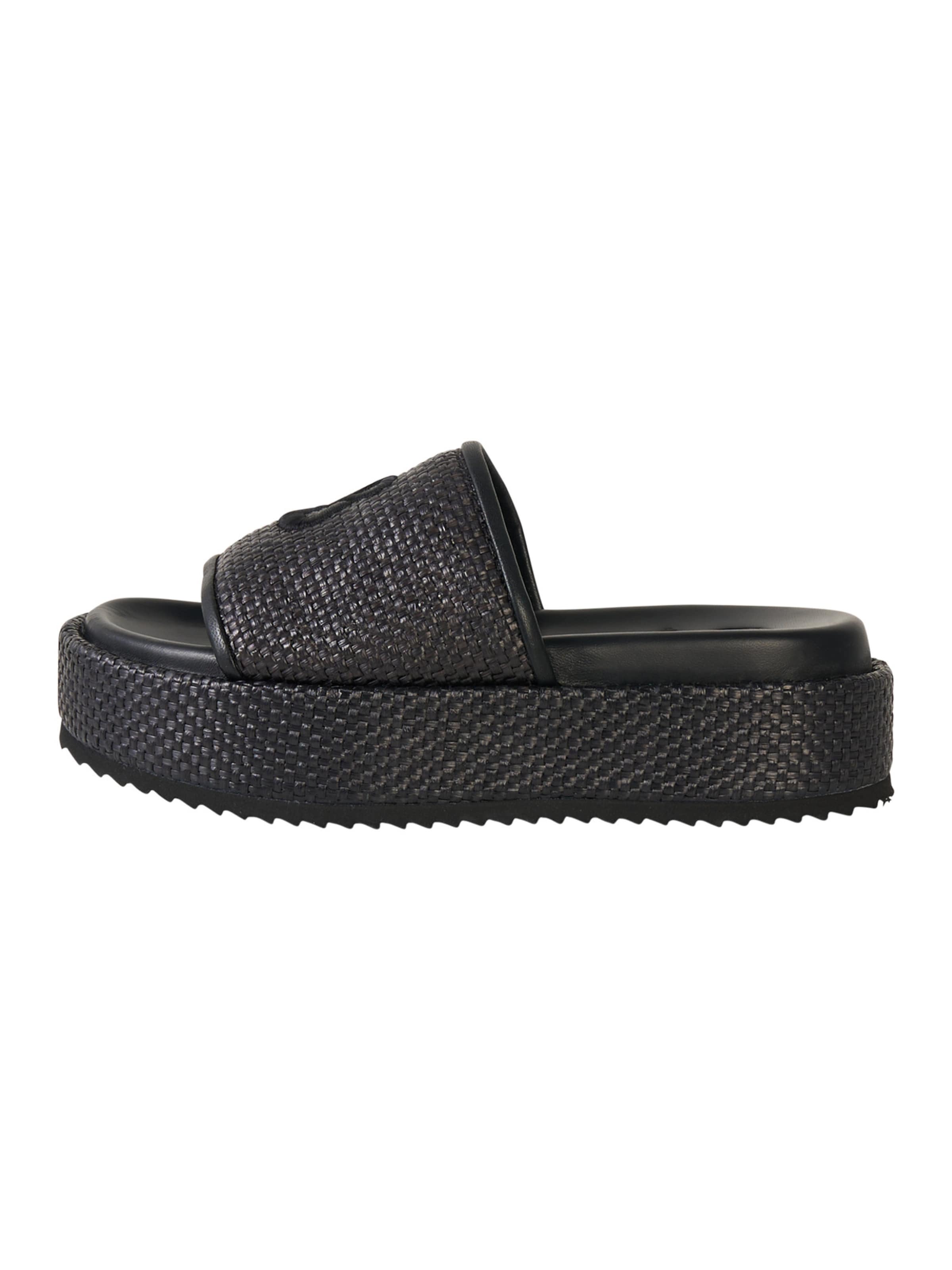 BOGNER Pantolette 'Sorrento' in Schwarz: Vorderseite