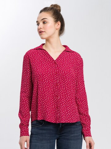 Cross Jeans Blouse in Red: front