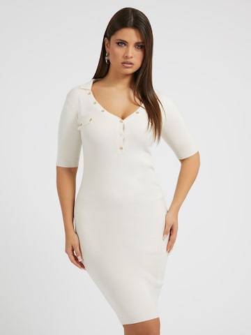 GUESS Knitted dress 'Grace' in White: front