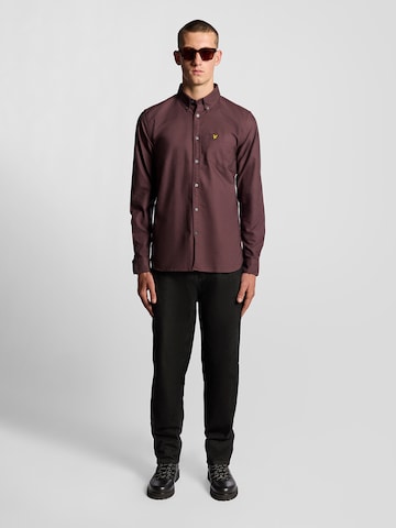 Lyle & Scott Regular fit Overhemd in Bruin
