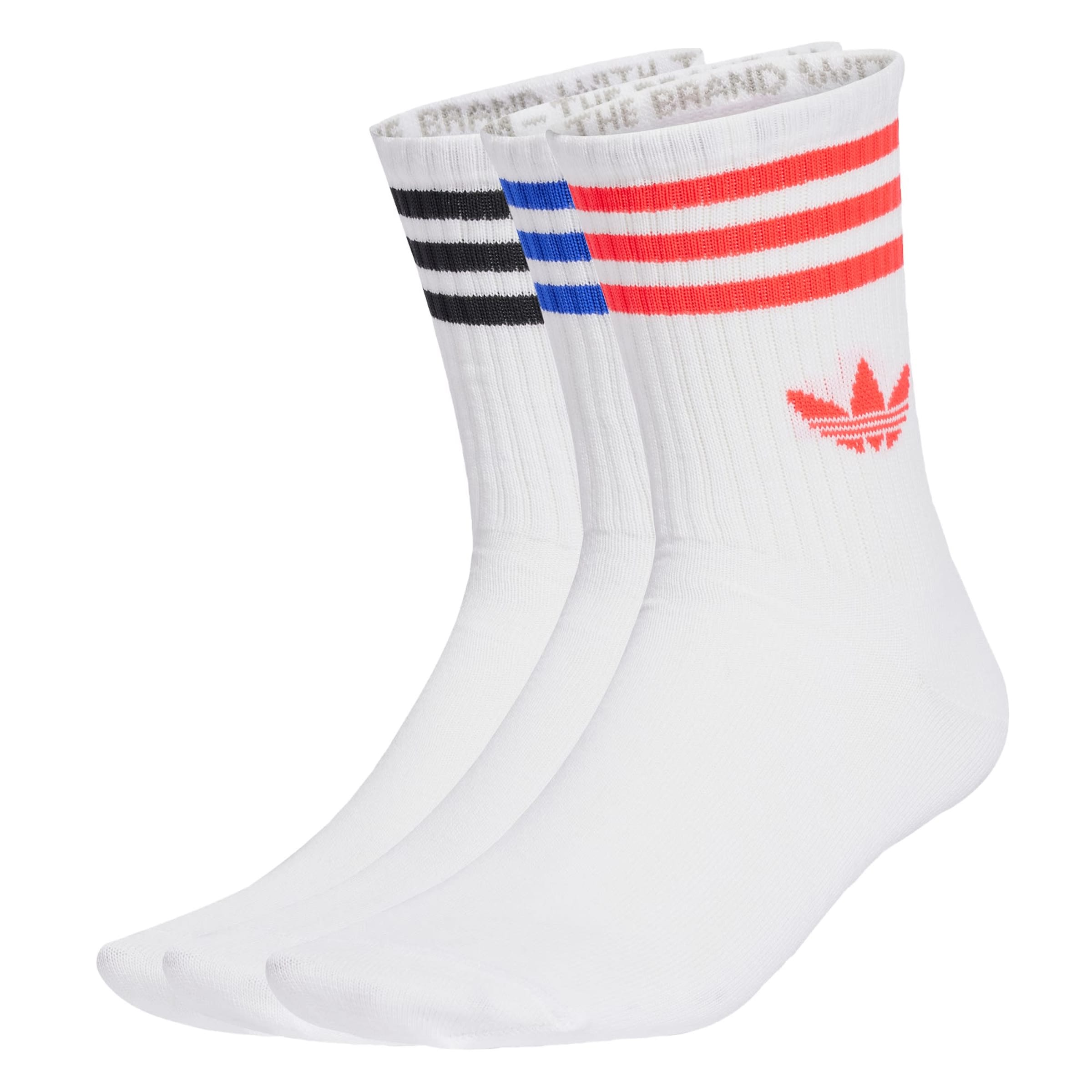 ADIDAS ORIGINALS Ponožky '3-Stripes Crew 3 Pairs' - Biela: predná strana