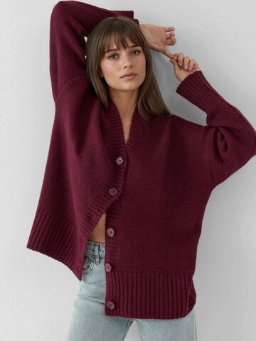 Cardigan 'Strickjacken' Hiccup en rouge : devant