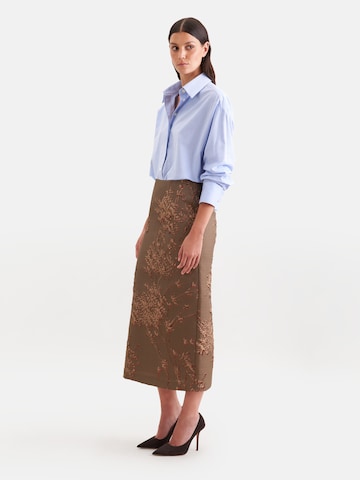 Jupe SEIDENSTICKER en marron