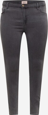 ONLY Curve Skinny Jeans 'RAIN' in Grey: front