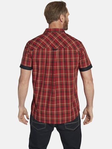 Jan Vanderstorm Comfort fit Button Up Shirt ' Emyls ' in Red