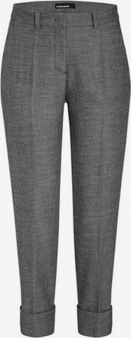 Cambio Regular Pleated Pants in Grey: front