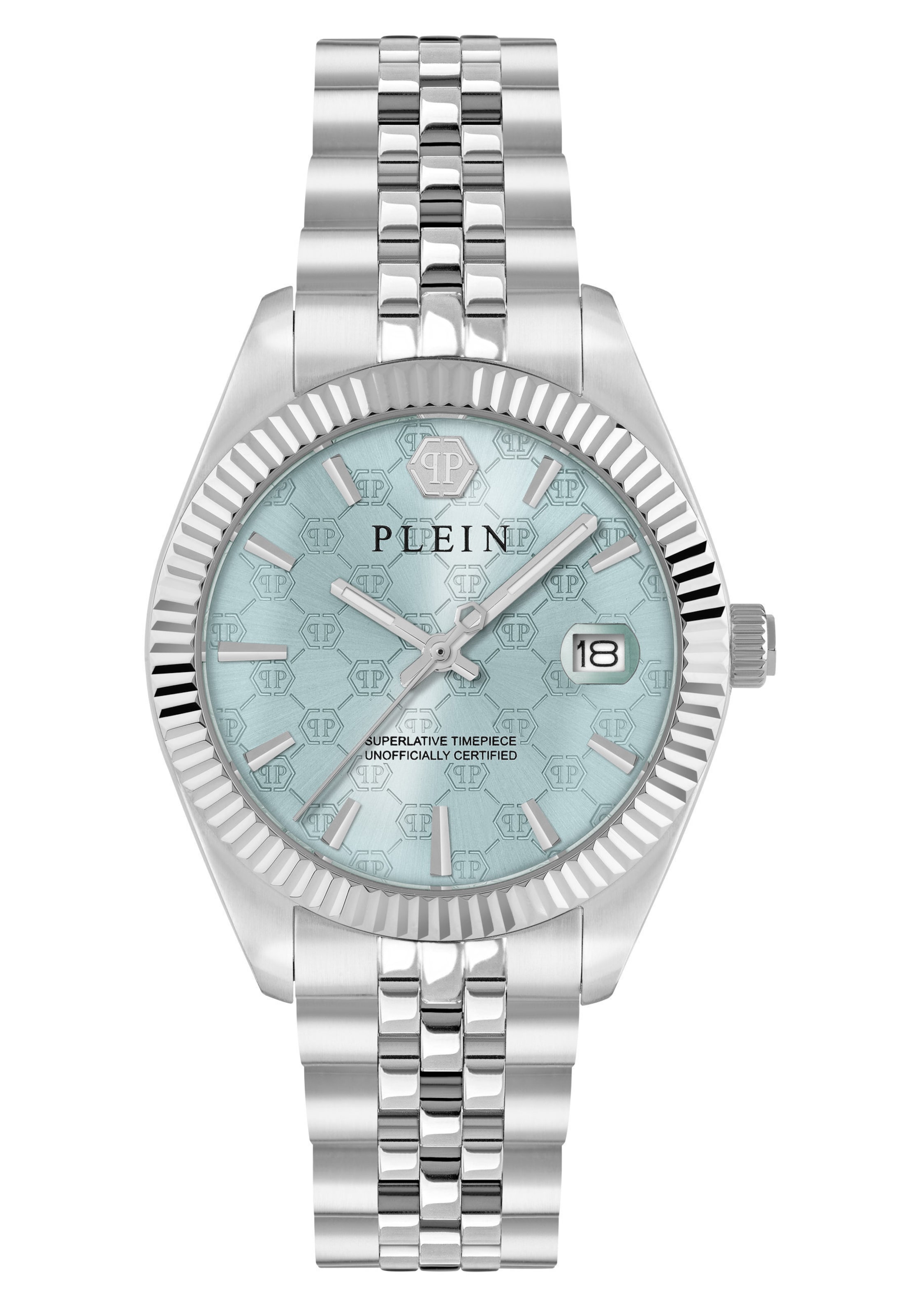 Philipp Plein Watches Analoog horloge ' DATE SUPERLATIVE ' in Zilver: voorkant