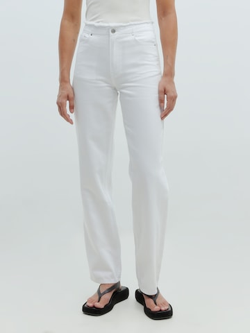 EDITED Loose fit Pants 'Aya' in White: front