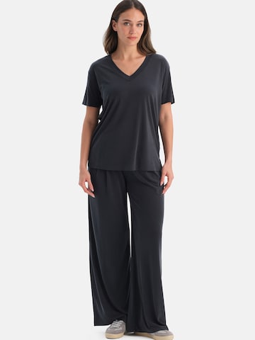 Dagi Wide leg Broek in Zwart