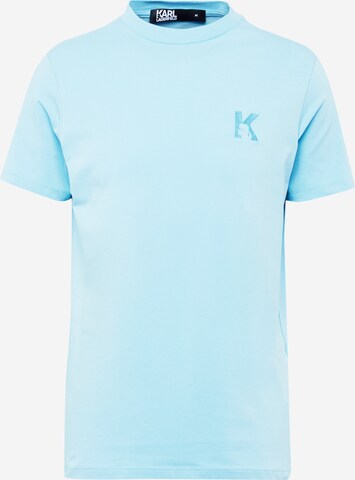 Karl Lagerfeld - Camiseta en azul: frente