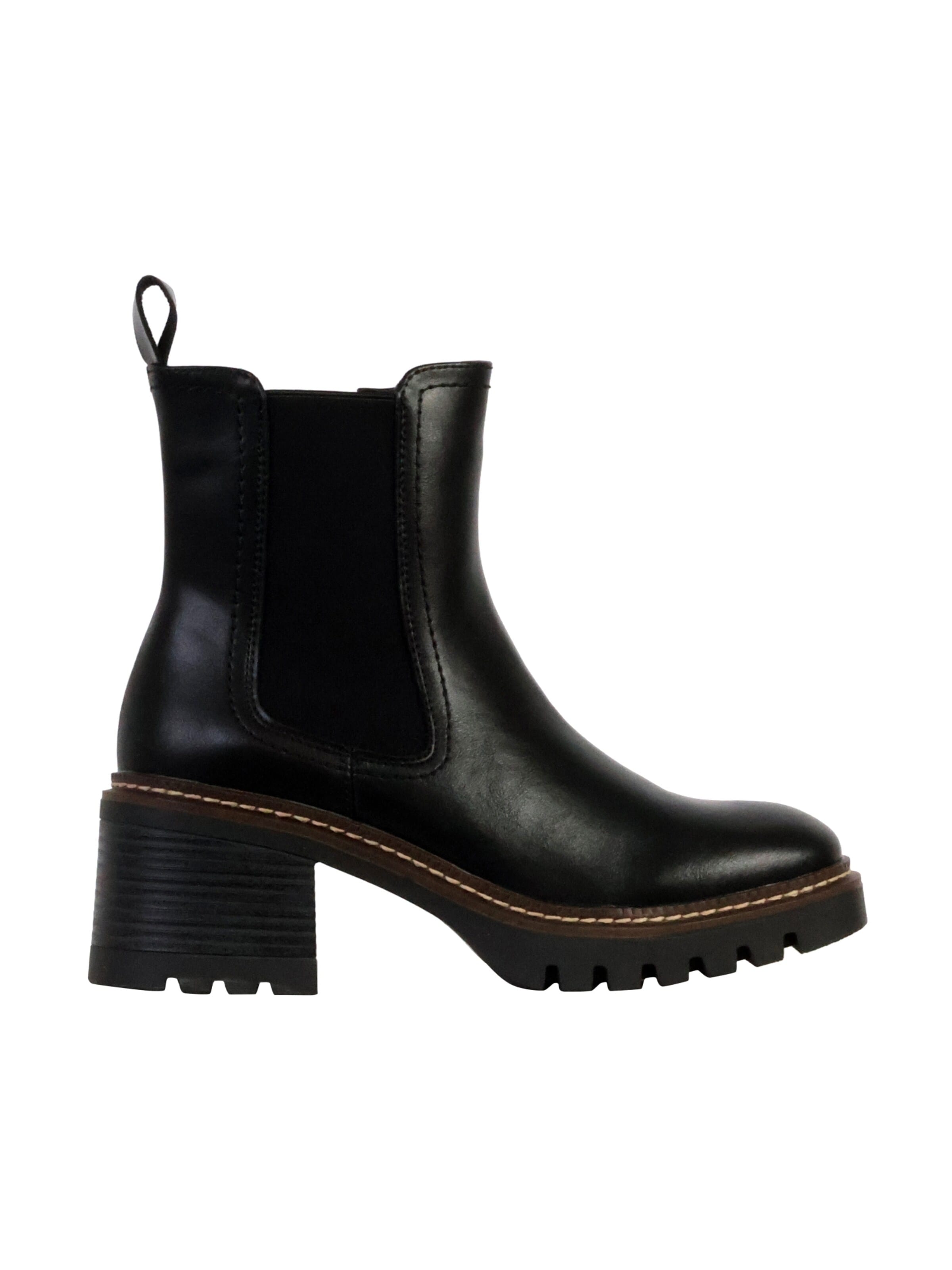 The Divine Factory Enkellaarsje 'Alénoa-Lederstiefeletten' in 36 in de kleur Zwart, Productweergave