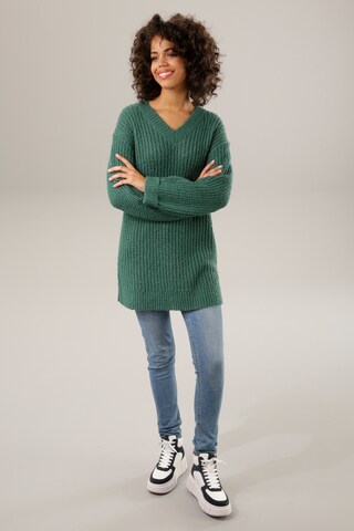 Aniston CASUAL Pullover in Grün