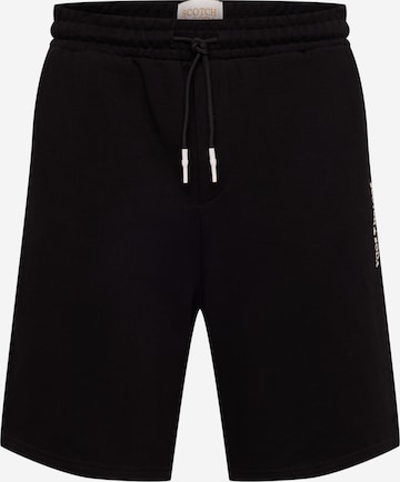 SCOTCH & SODA Regular Pants in Black: front