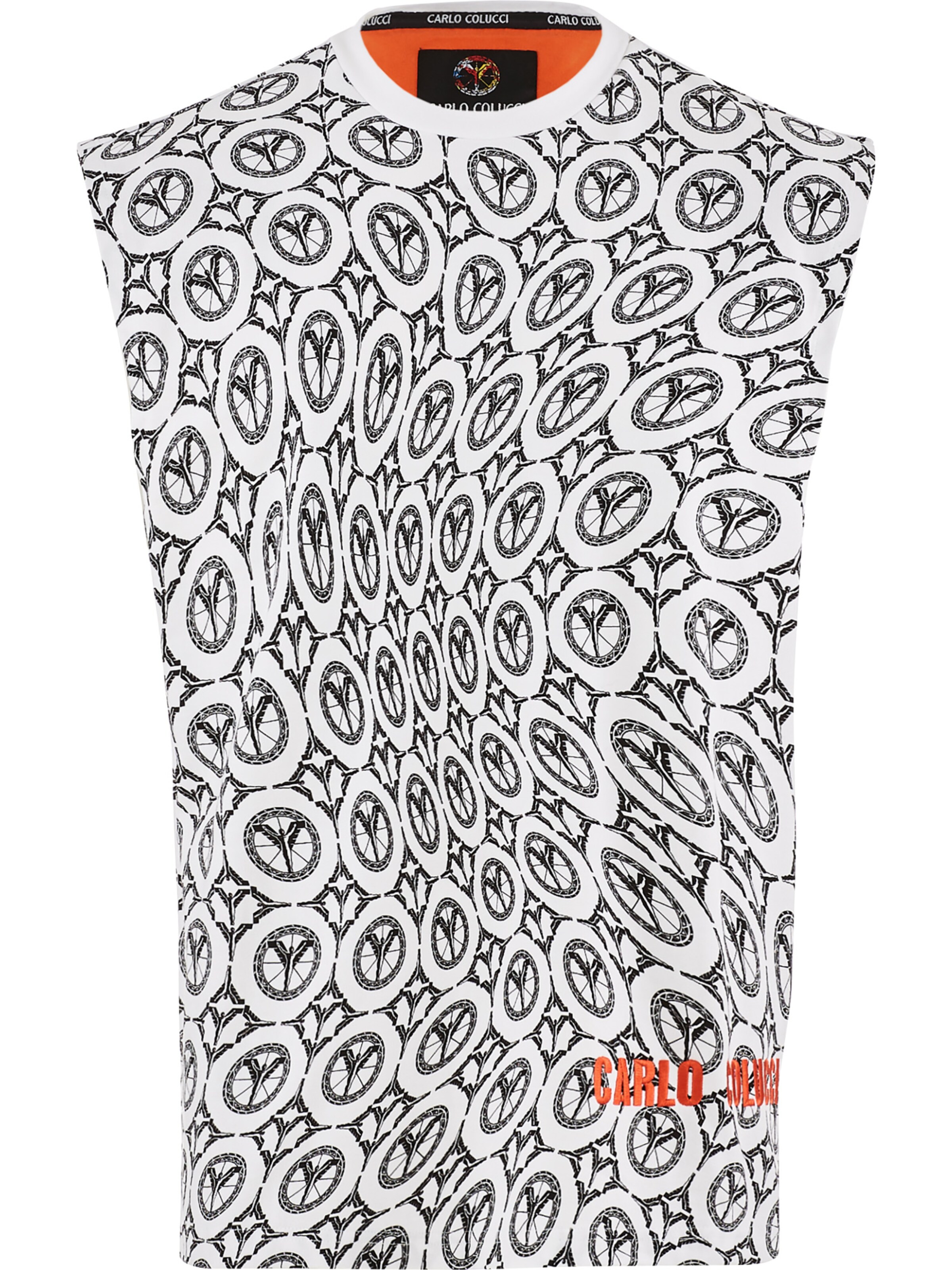 T-Shirt Carlo Colucci en mélange de couleurs : devant