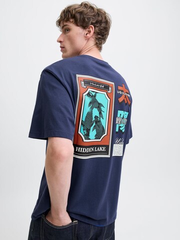 JACK & JONES - Camiseta 'JORSoutheast Gallery' en azul: frente