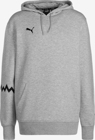 Sweat de sport 'Hoops' PUMA en gris : devant