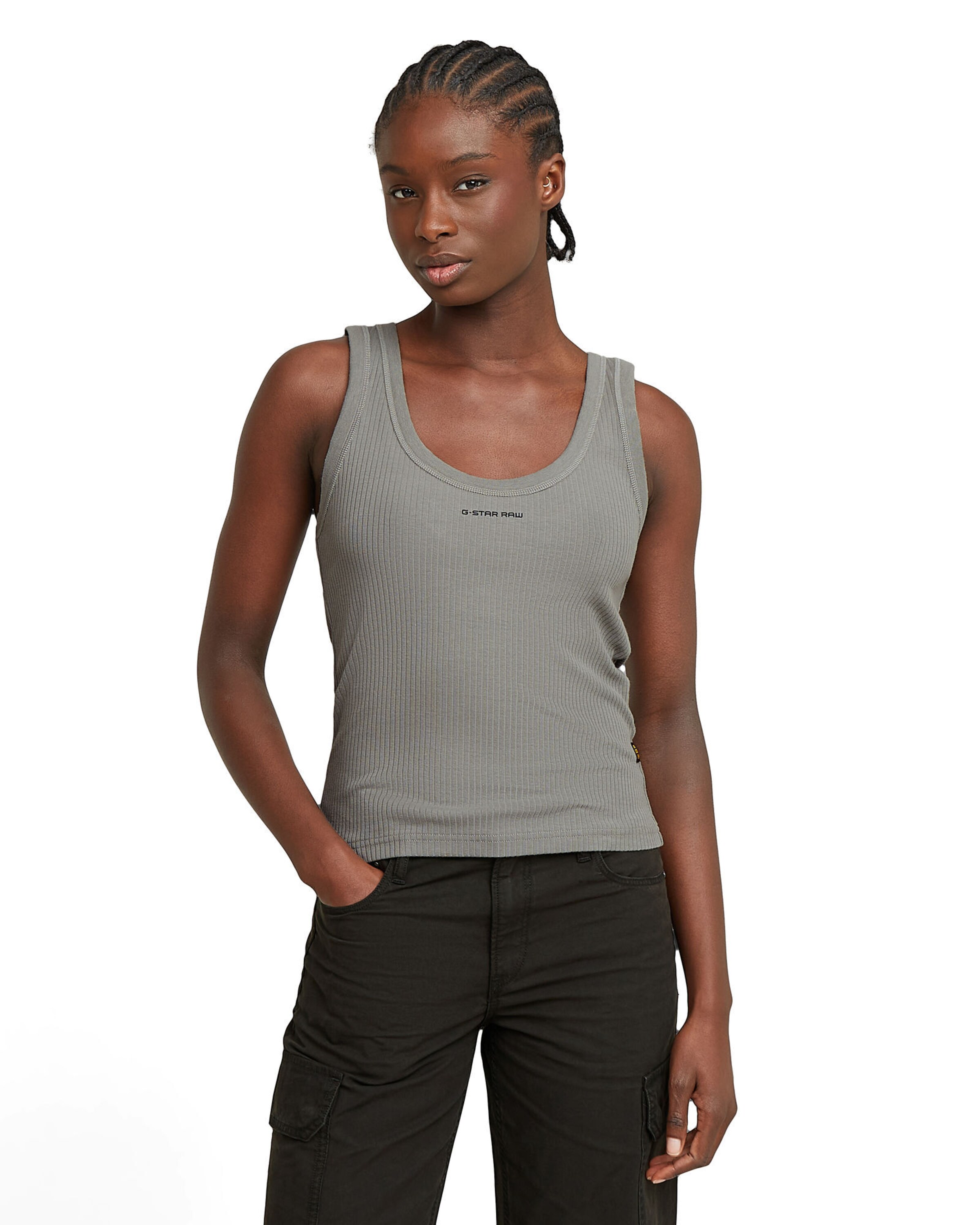 G-STAR Top in Grey: front