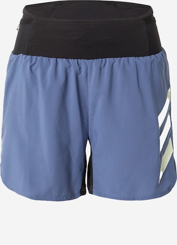 ADIDAS TERREX Regular Sportbroek 'Agravic' in Blauw: voorkant