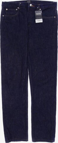 A.P.C. Jeans in 31 in Blue: front