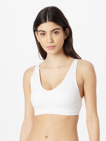 UNDER ARMOUR Bustier Sports-BH i hvid: forside