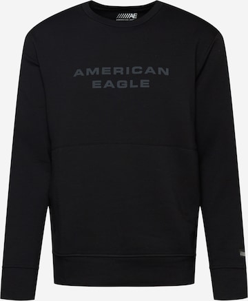 Sweat-shirt American Eagle en noir : devant