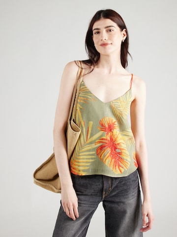 VILA - Blusa 'FLORI' en verde: frente