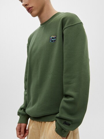 Sweat-shirt Pull&Bear en vert