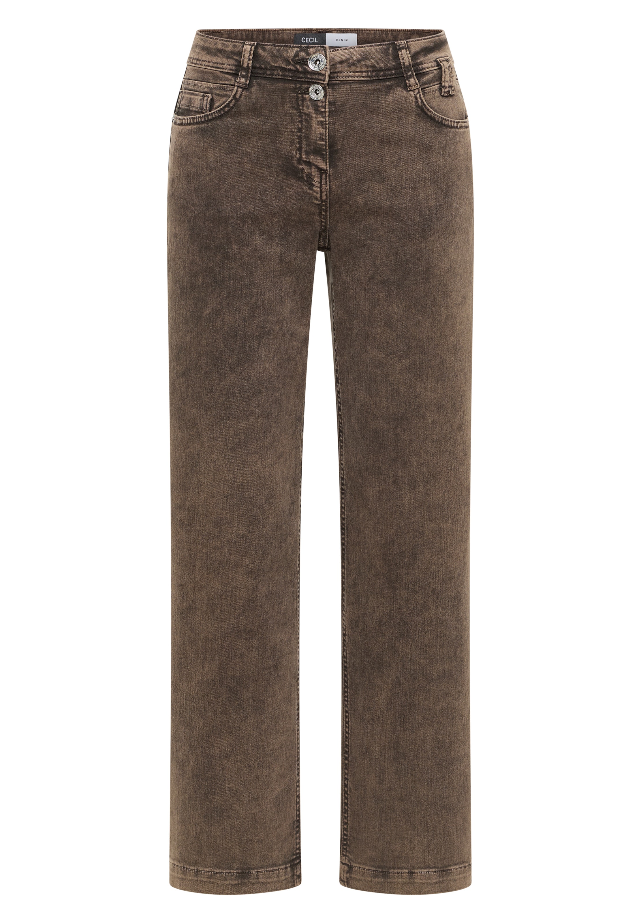 CECIL Regular Jeans in Braun: Vorderseite