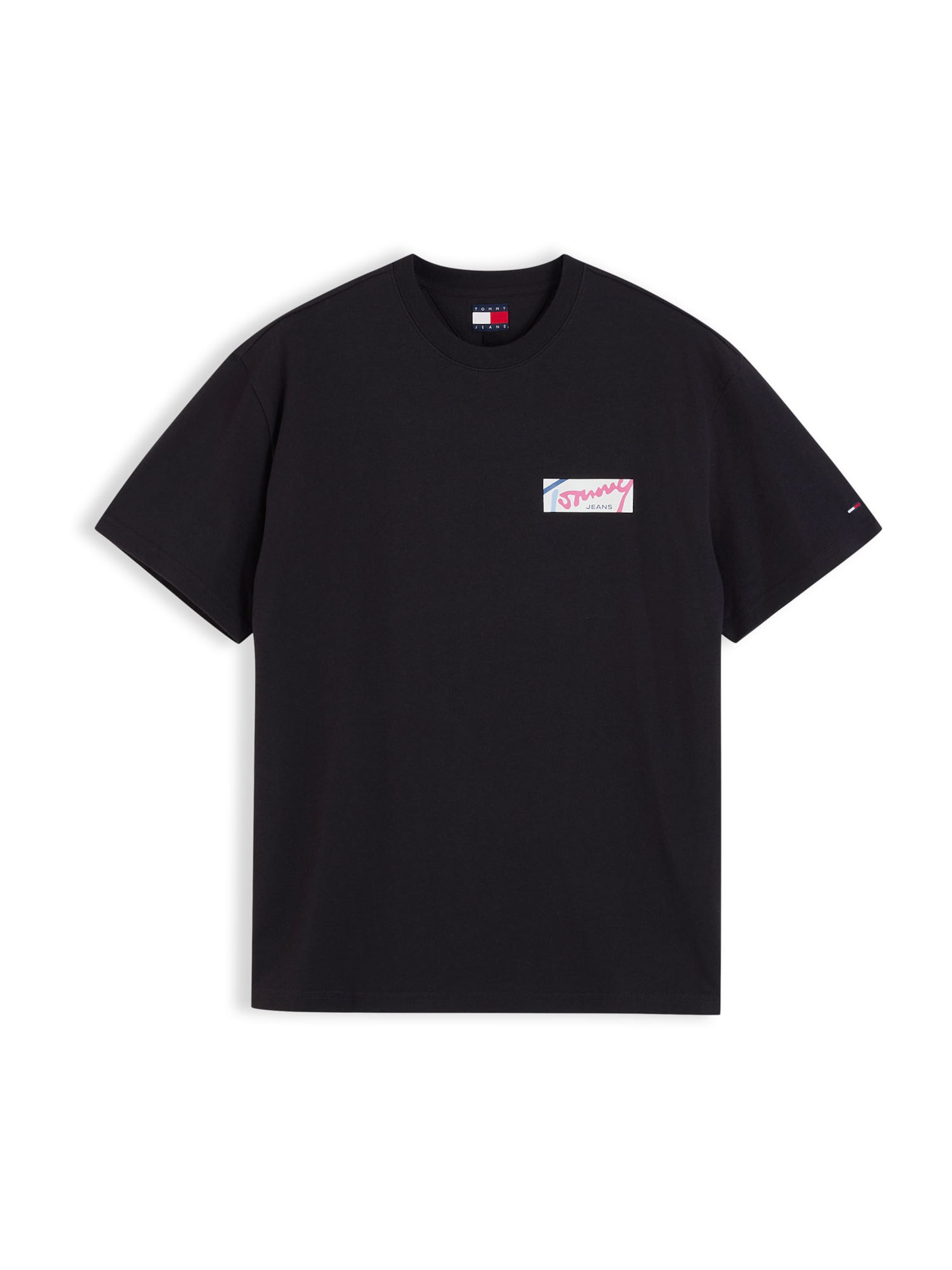 Tommy Jeans - Camiseta en negro: frente