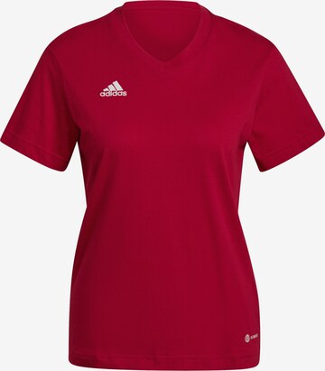 ADIDAS SPORTSWEAR Performance Shirt 'Entrada 22' in Red: front