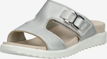 Legero Pantolette in Silber: Vorderseite