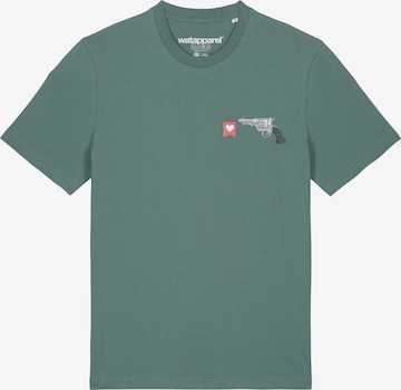 T-Shirt 'Make love not war' Watapparel en vert : devant