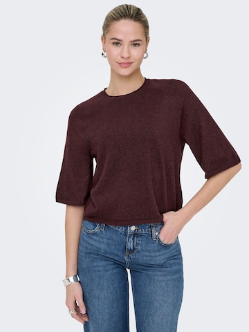 ONLY Sweter 'ONLLoyal' w kolorze brązowy: przód
