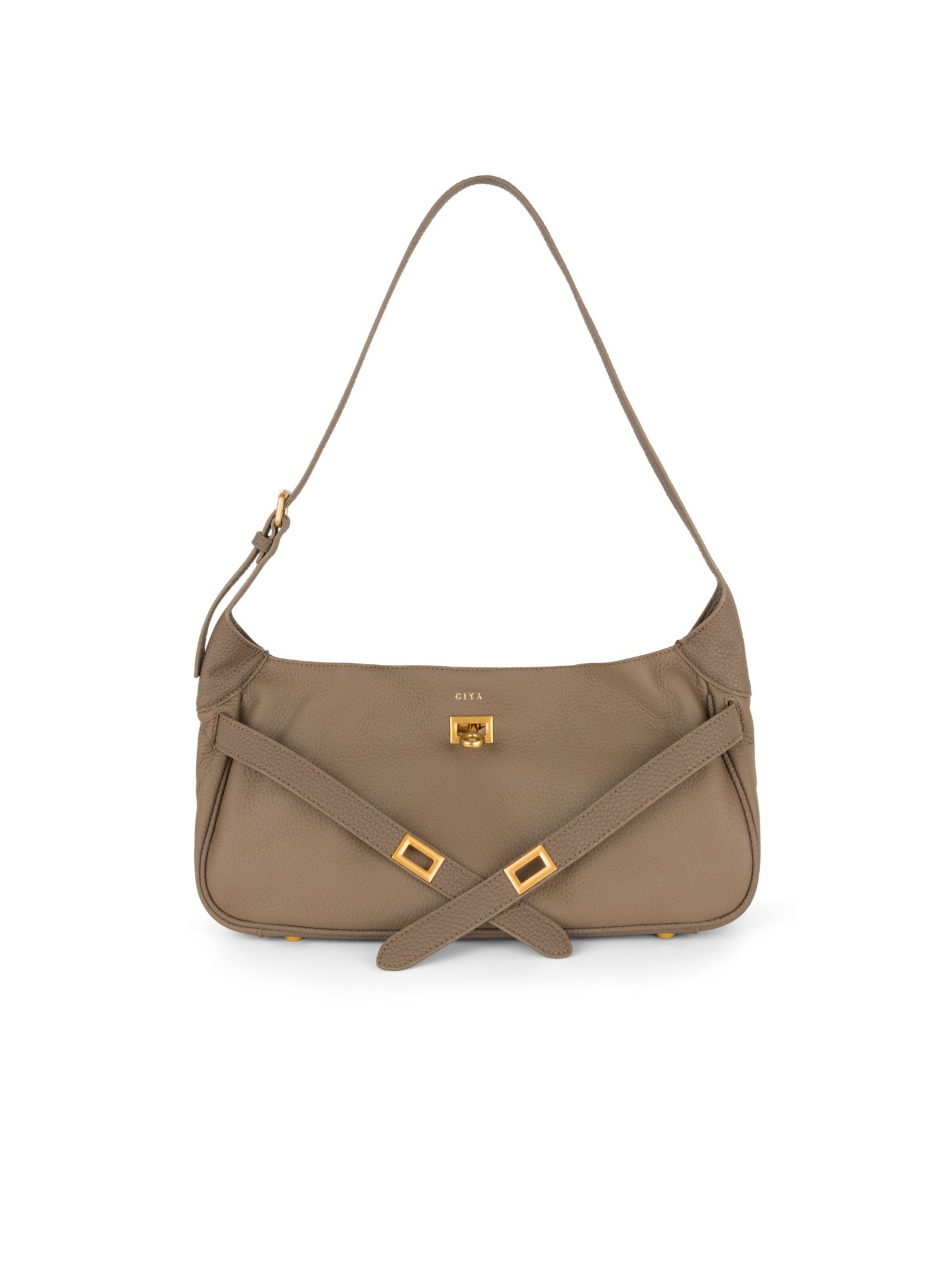 GIYA Amsterdam Handbag 'Lulu' in Grey: front
