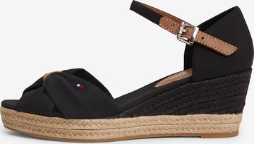 Sandales TOMMY HILFIGER en noir : devant