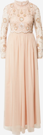 Frock and Frill Evening Dress in Gold / Dusky pink / White, Item view