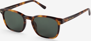 Kapten & Son Zonnebril 'Pasadena Tortoise Green' in Bruin: voorkant