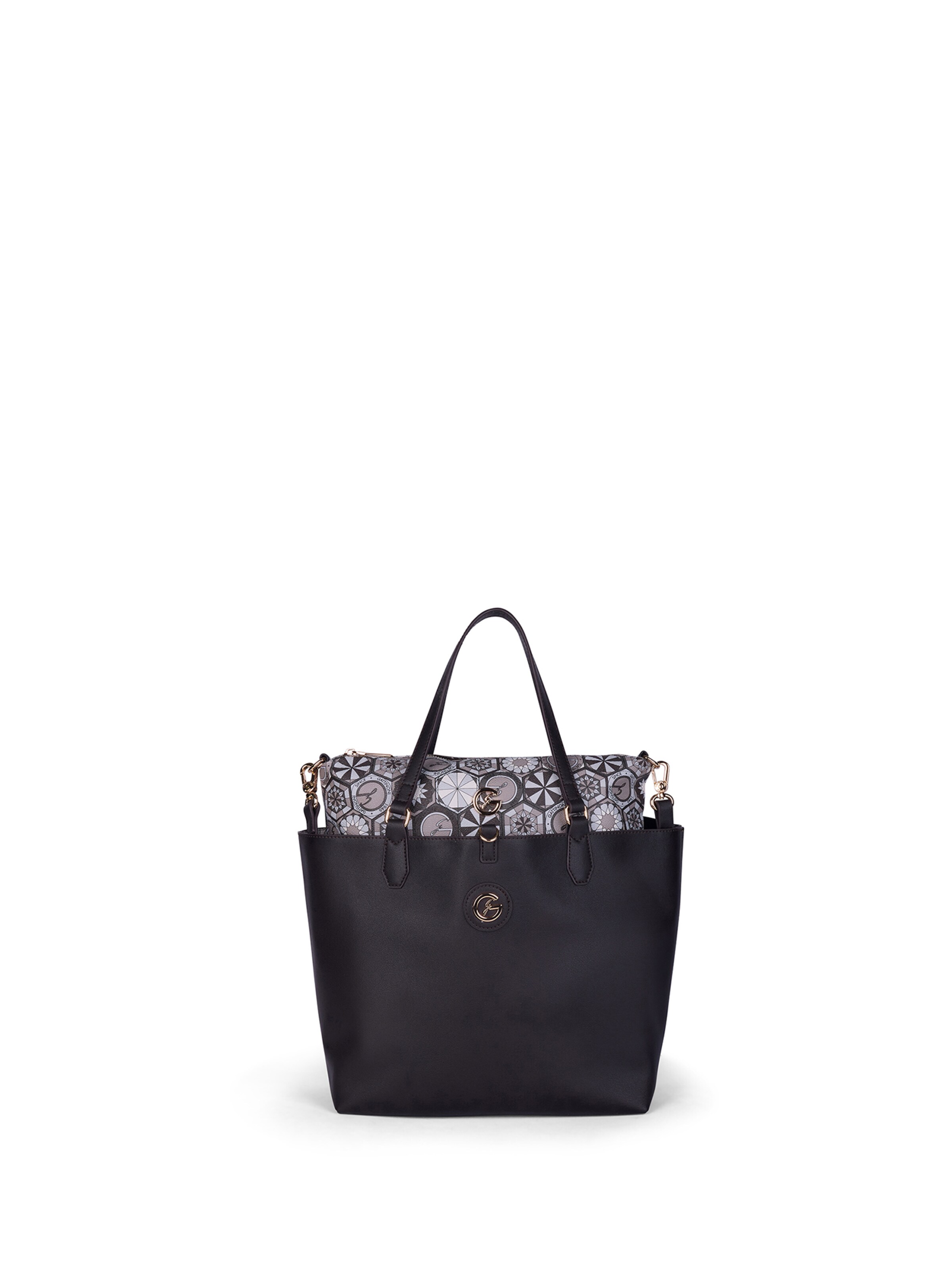 Shopper Gattinoni di colore malva / nero, Visualizzazione prodotti