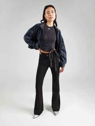DIESEL T-Shirt 'T-BUNNY-TAIL-R1' in Schwarz