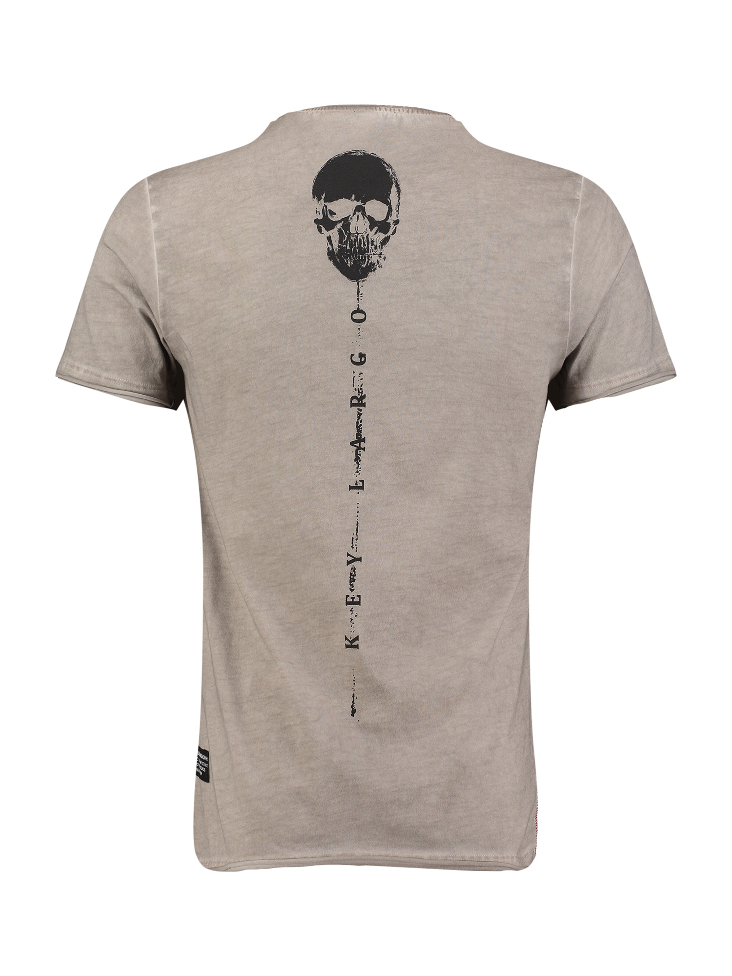 Key Largo Μπλουζάκι 'Beard' σε γκρι