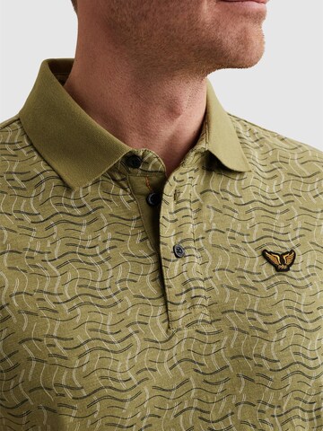 PME Legend - Camiseta 'Polo shirt in 100% cotton with allover print' en verde