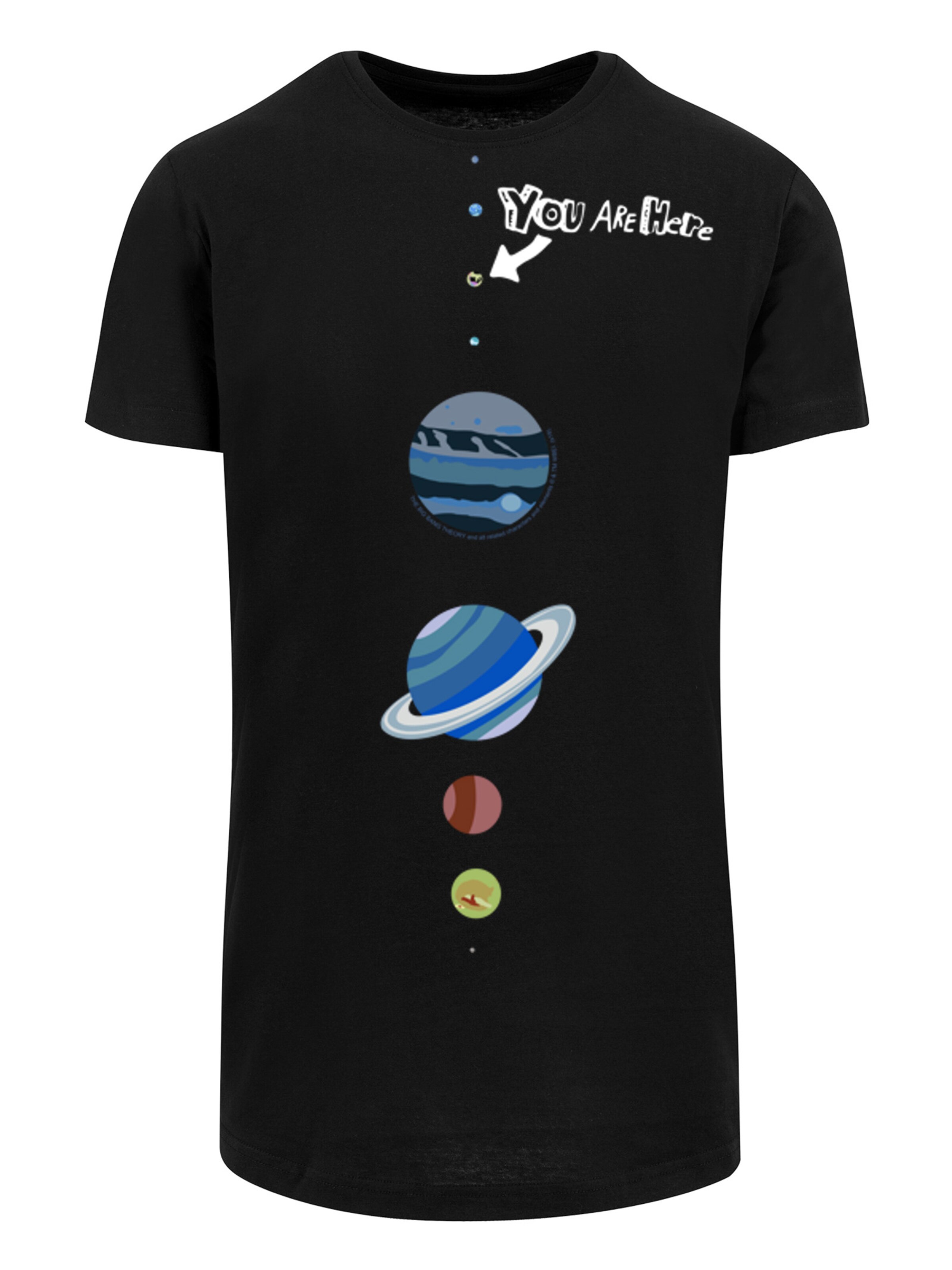 F4NT4STIC Shirt in Zwart: voorkant