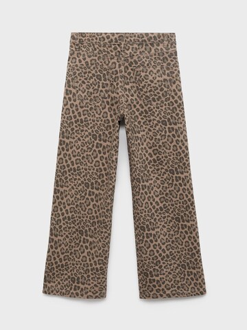 MANGO KIDS Wide leg Jeans in Bruin
