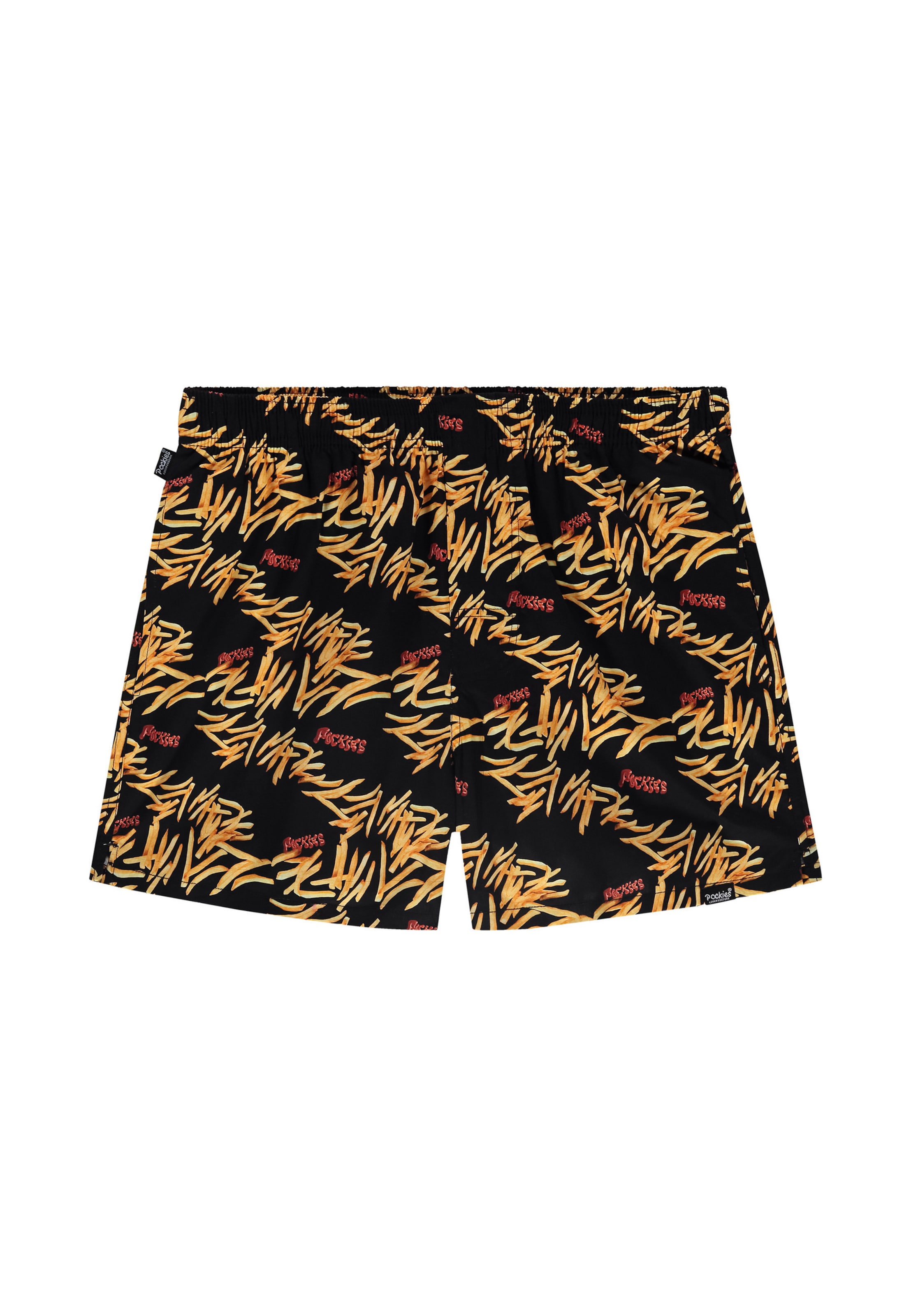 Boxer 'Fries' di Pockies in nero: frontale