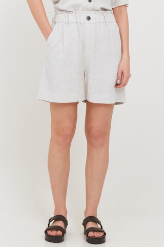 b.young Wide Leg Shorts in Weiß: predná strana