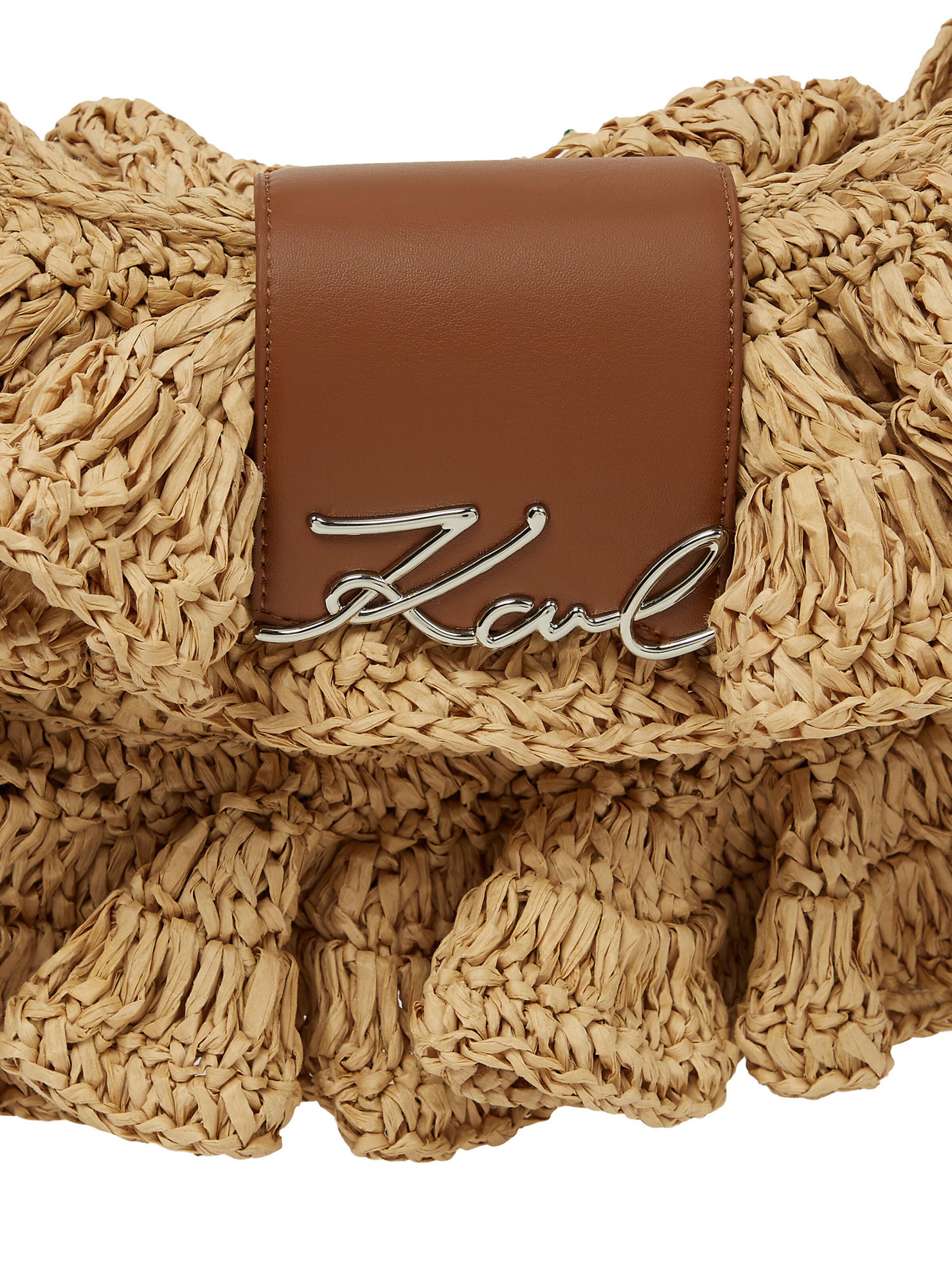 Karl Lagerfeld Torba na ramię w kolorze beżowy