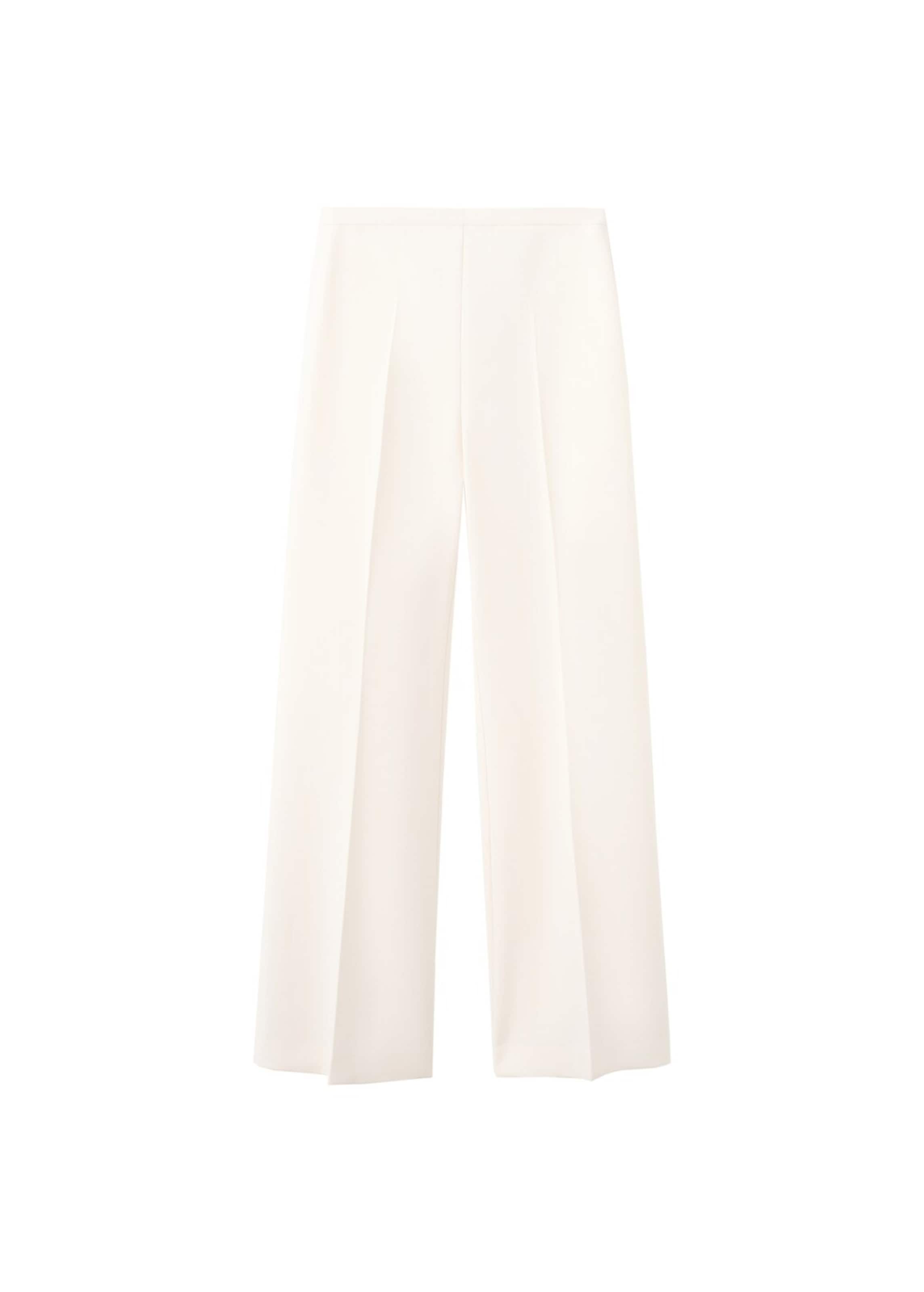 MANGO Pleated Pants 'Iguana' in Beige: front