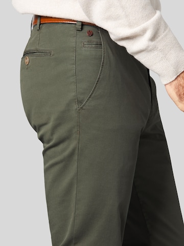 MEYER Regular Chinohose in Grün
