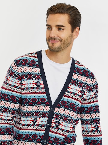 Threadbare Knit cardigan 'Iceland' in Blue